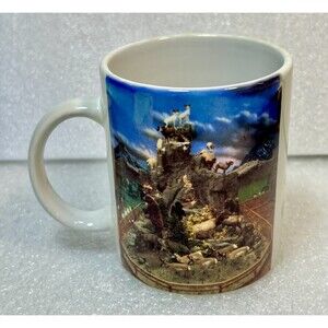 CABELA'S - WORLD'S FOREMOST OUTFITTER,Ceramic Coffee Cup Mug Wildlife Scene EUC